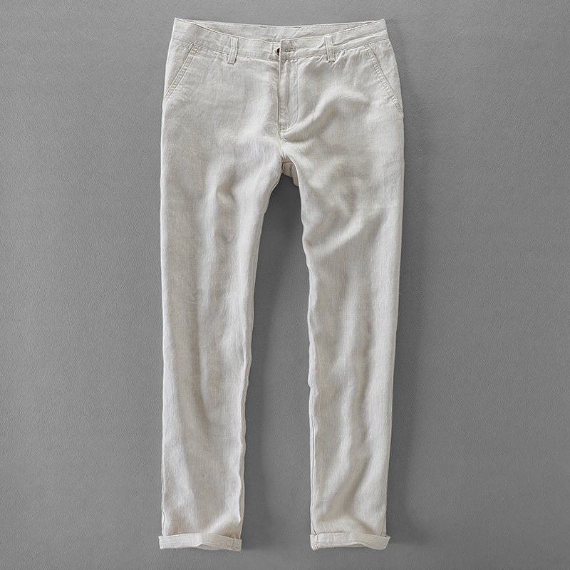 Streetwear Brand Pants - New Designer Pure Linen Fashion Brand