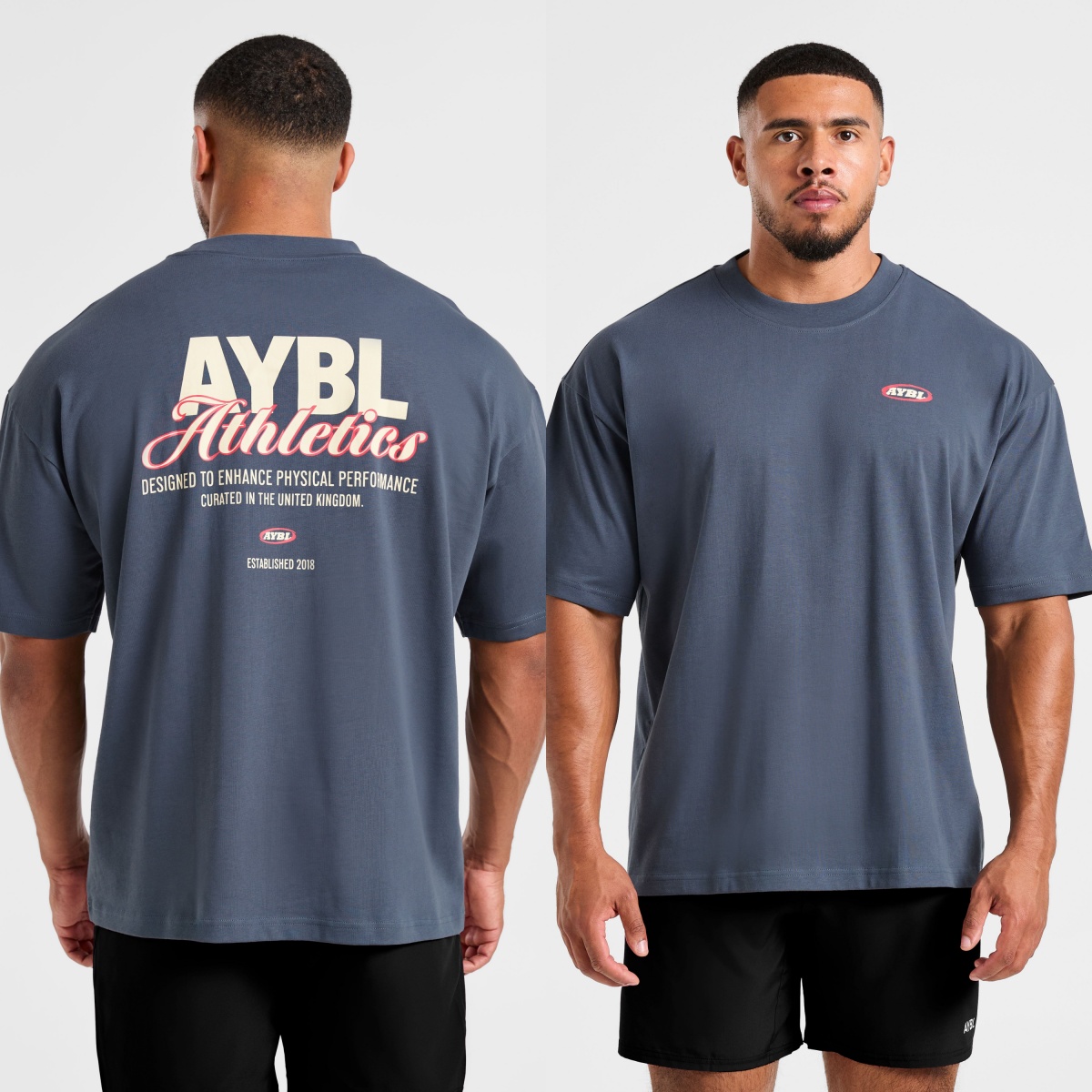 Streetwear Brand Tees - Classic Athletics Script Oversized Fashion GYM