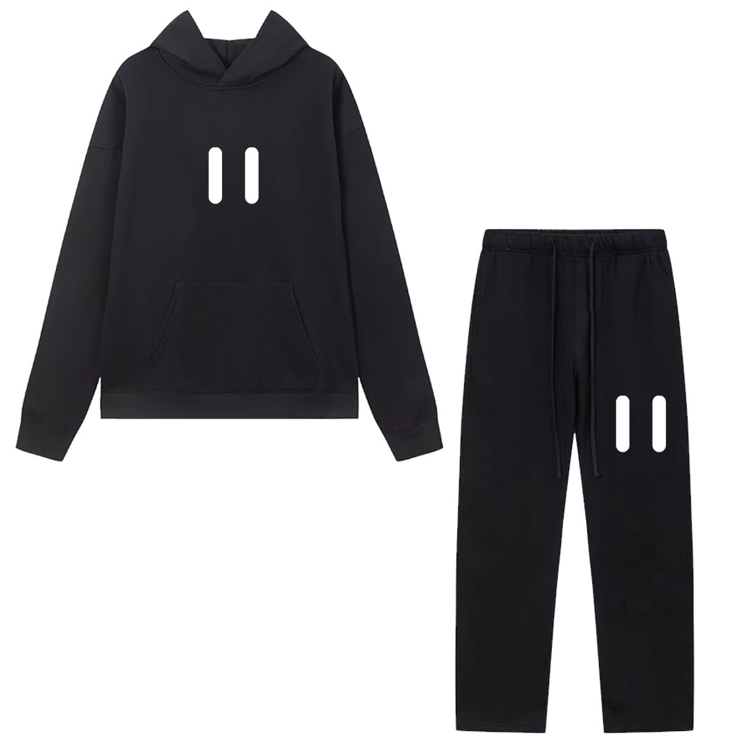 Streetwear Outdoor Brand - Classic Brand Hoodie and Sweatpants Set