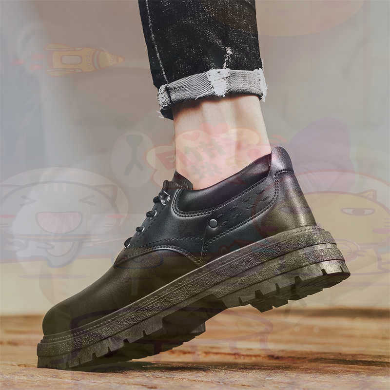 Streetwear Brand Red - Dark Natural Leather Fashion Trainers Tennis