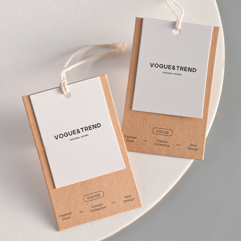 Streetwear Brand Bag - Custom Vintage Kraft Paper Hang Tags