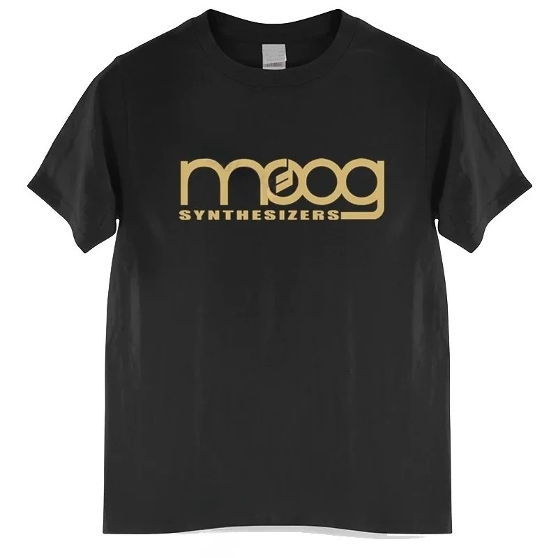 Streetwear Brand Tees - Moog Synthesizer Black Print T-shirt Men