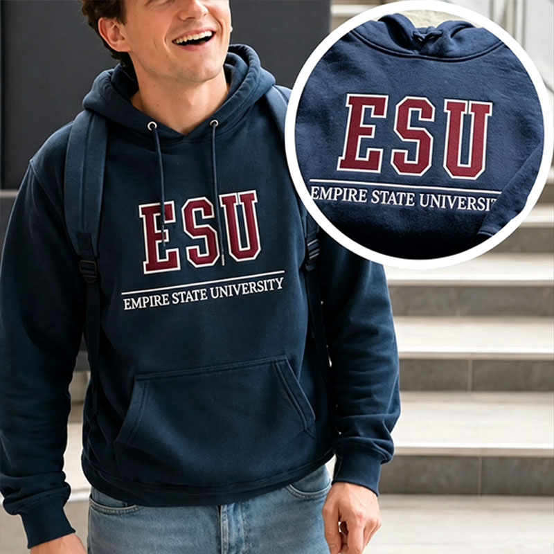 Streetwear Brand Hoodie - ESU Empire State University Hoodie Sweatshirt