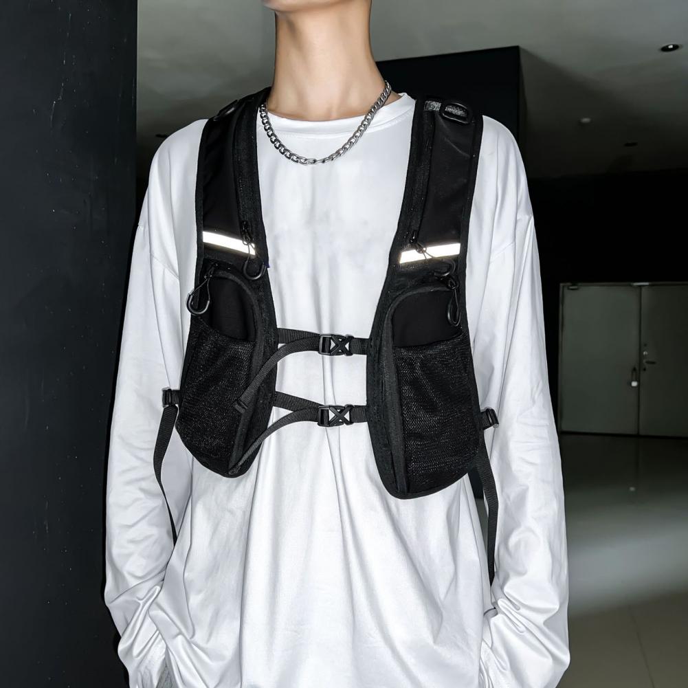 Trendy Brand Chest Bag Hip Hop - Streetwear Brand Bag ulasan dan harga