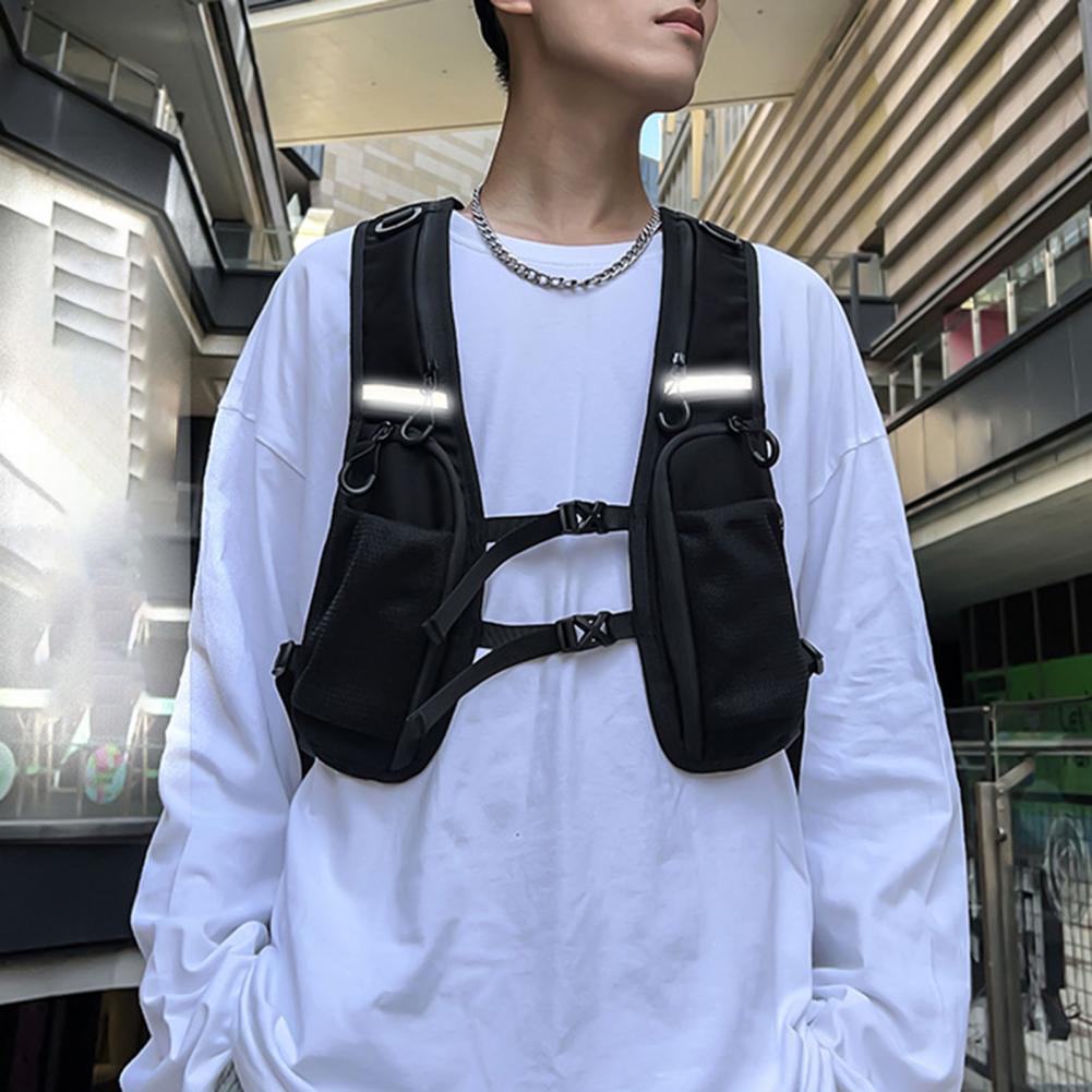 Trendy Brand Chest Bag Hip Hop - Streetwear Brand Bag ulasan dan harga