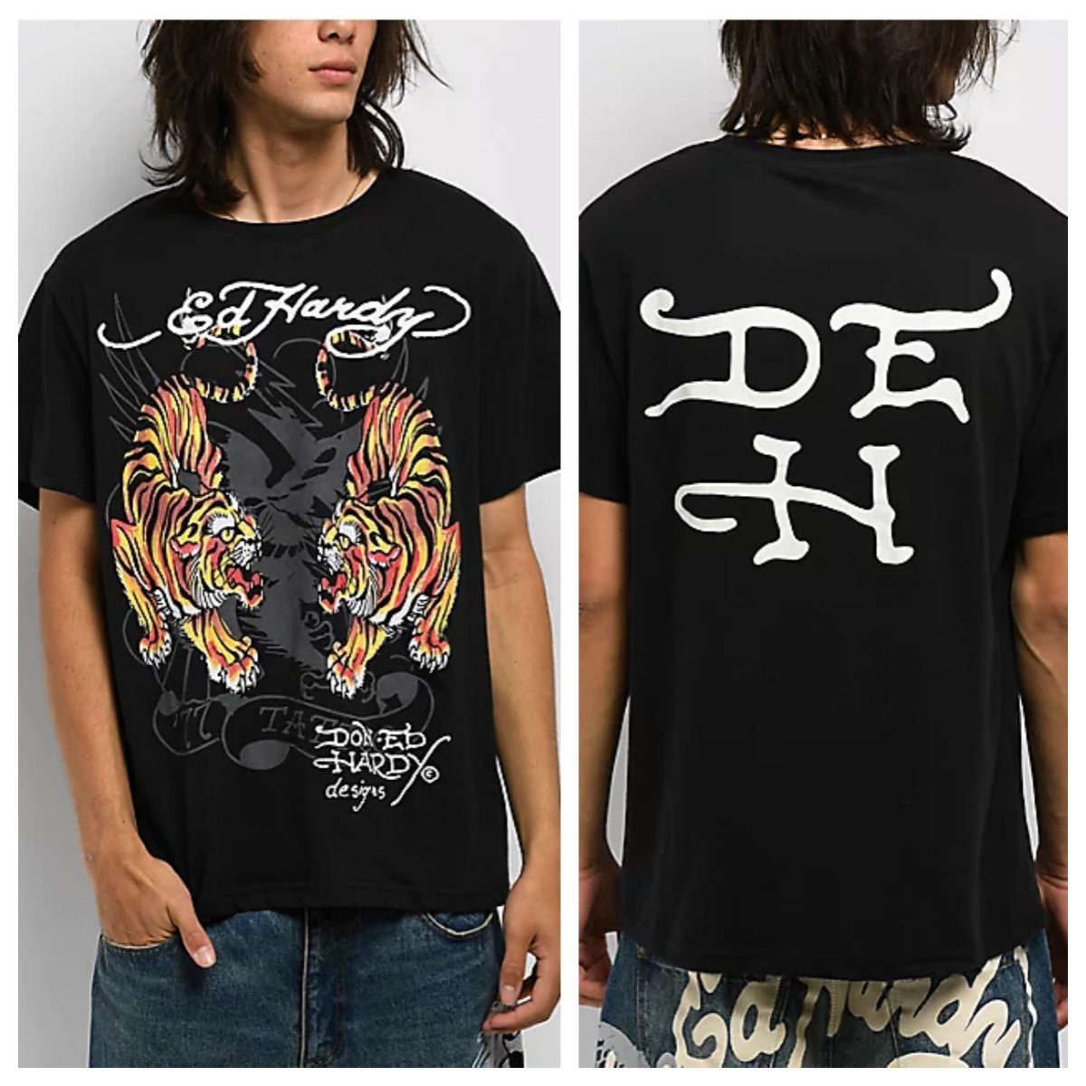 Tiger Skull Red Ed Tattoo Art  - Streetwear Brand Red ulasan dan harga