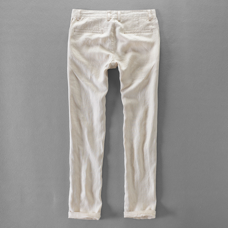 New Designer Pure Linen Fashio - Streetwear Brand Pants ulasan dan harga