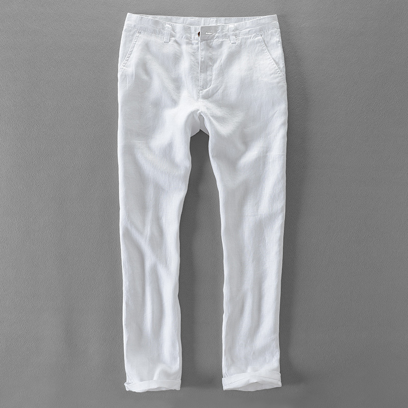 New Designer Pure Linen Fashio - Streetwear Brand Pants ulasan dan harga