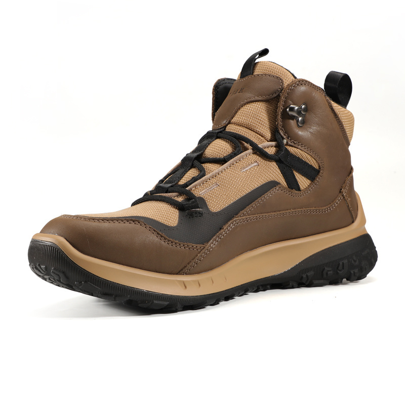 High Top Leather Shoes Men Lux - Streetwear Outdoor Brand ulasan dan harga