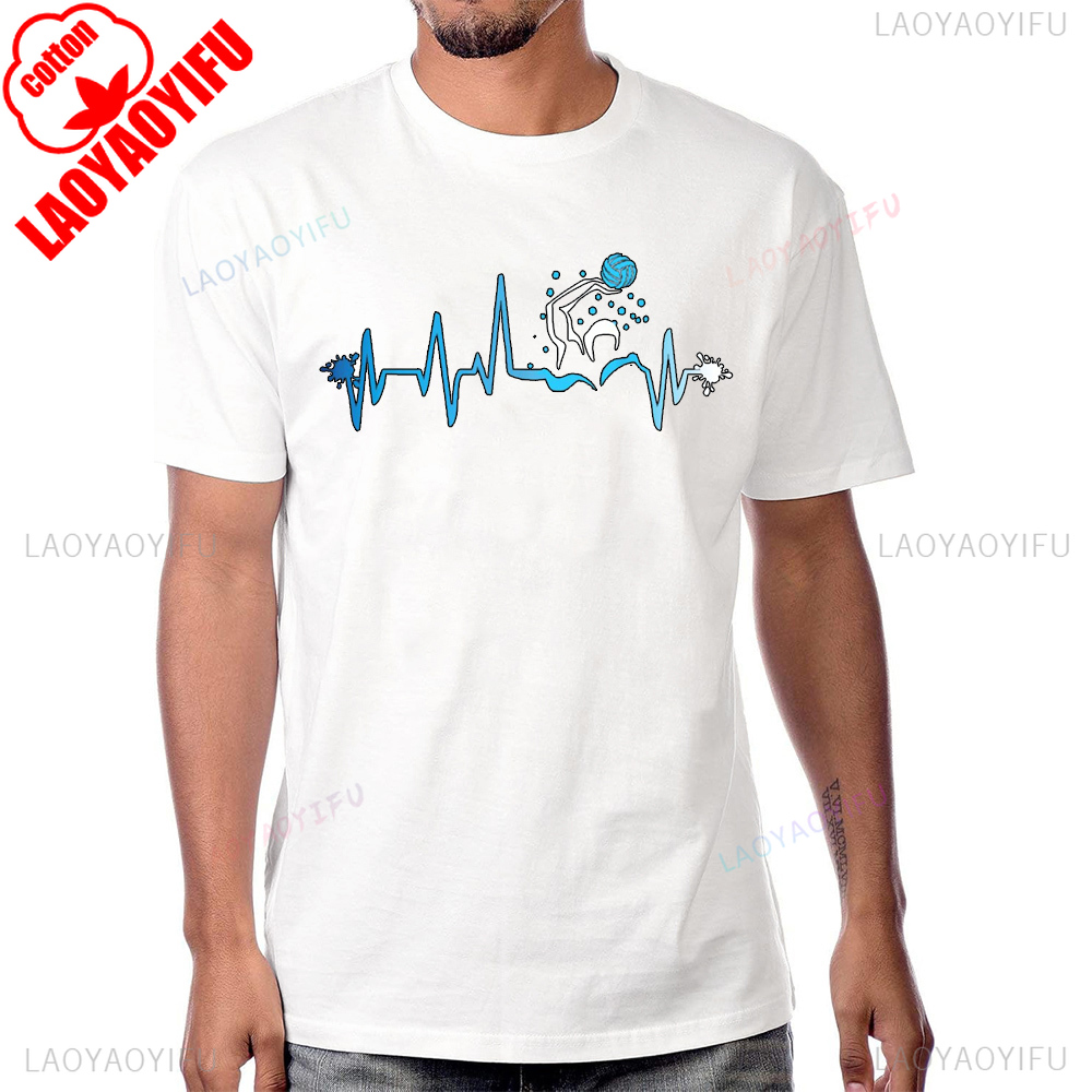 Water Polo Player Heart Beat G - Streetwear Brand T Shirt ulasan dan harga