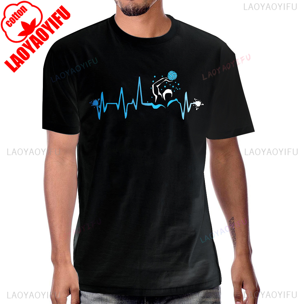 Water Polo Player Heart Beat G - Streetwear Brand T Shirt ulasan dan harga