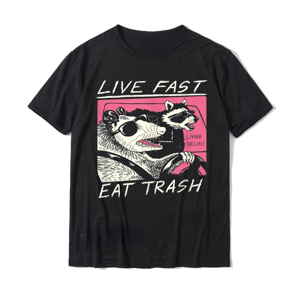 Live Fast! Eat Trash! Man T Sh - Streetwear Brand T Shirt ulasan dan harga