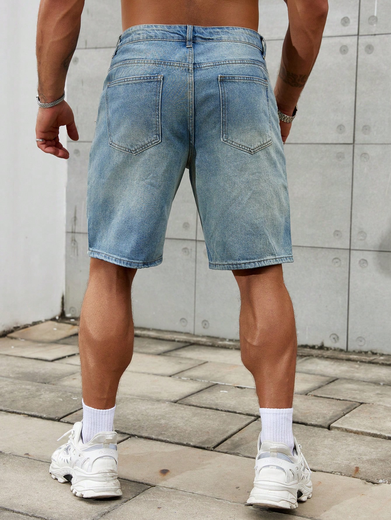 New Fashion Mens Ripped Short  - Streetwear Brand Pants ulasan dan harga