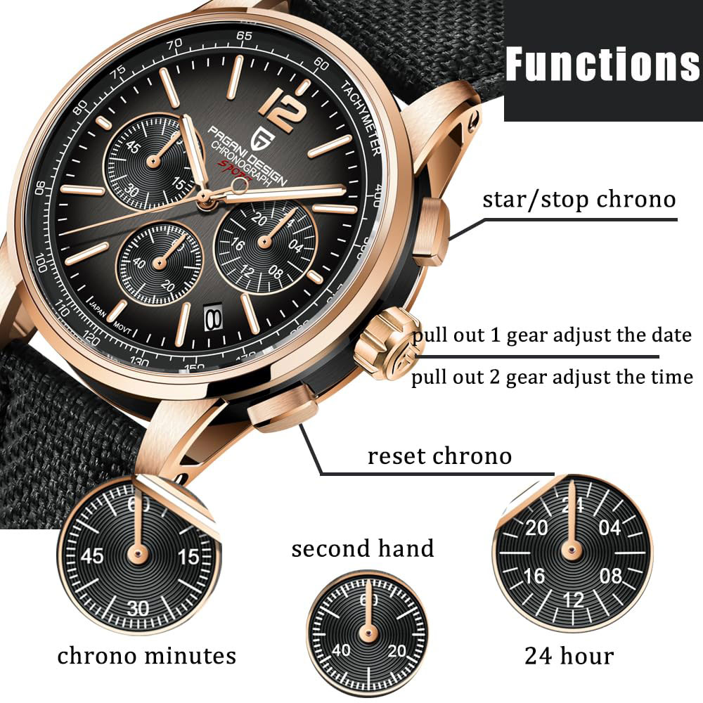 PAGANI DESIGN New Mens Watch 4 - Streetwear Brand Luxury ulasan dan harga