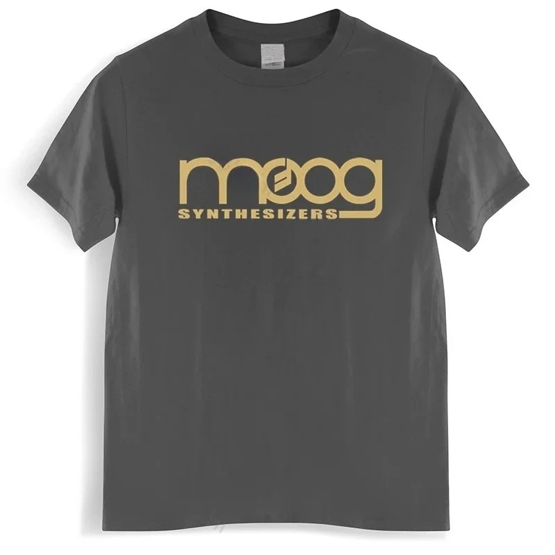 Moog Synthesizer Black Print T - Streetwear Brand Tees ulasan dan harga