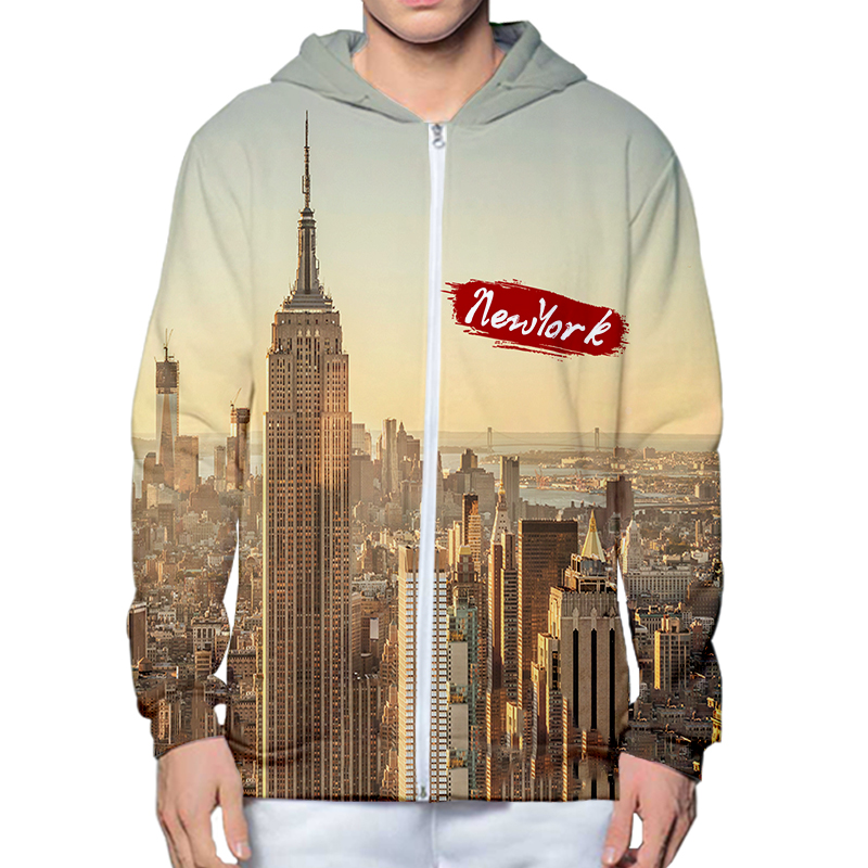Autumn Winter 3D Printed New Y - Streetwear Brand New York ulasan dan harga