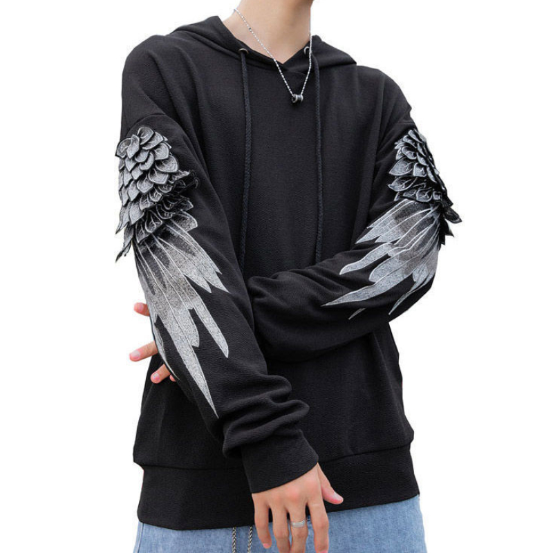 Sweatshirt for Men Hooded Embr - Streetwear Brand Hoodie ulasan dan harga