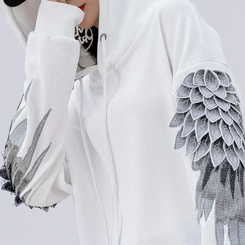 Sweatshirt for Men Hooded Embr - Streetwear Brand Hoodie ulasan dan harga