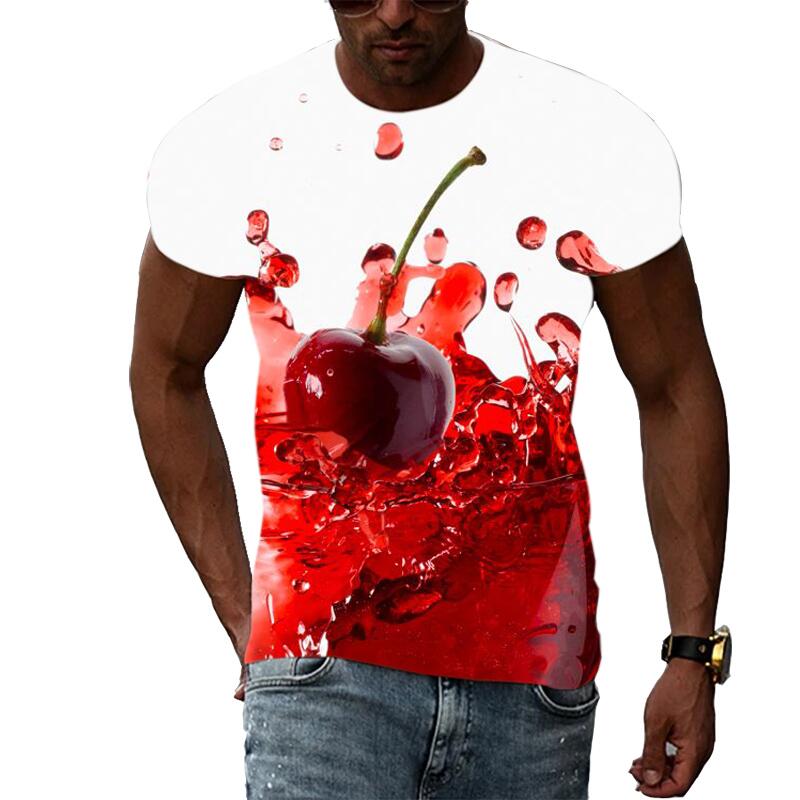 Men's Summer Fashion 3D Print  - Streetwear Brand T Shirt ulasan dan harga