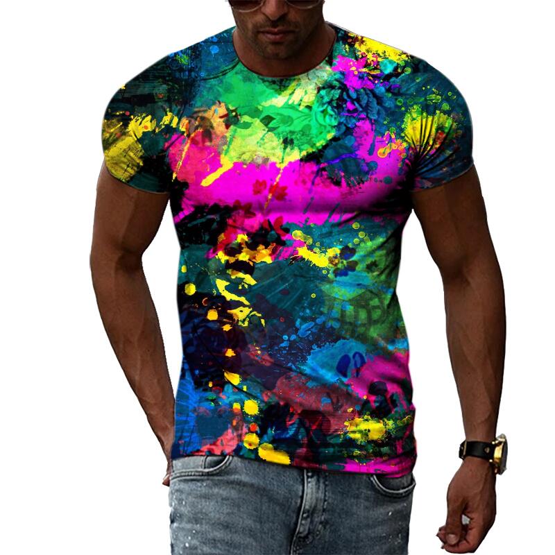 Men's Summer Fashion 3D Print  - Streetwear Brand T Shirt ulasan dan harga