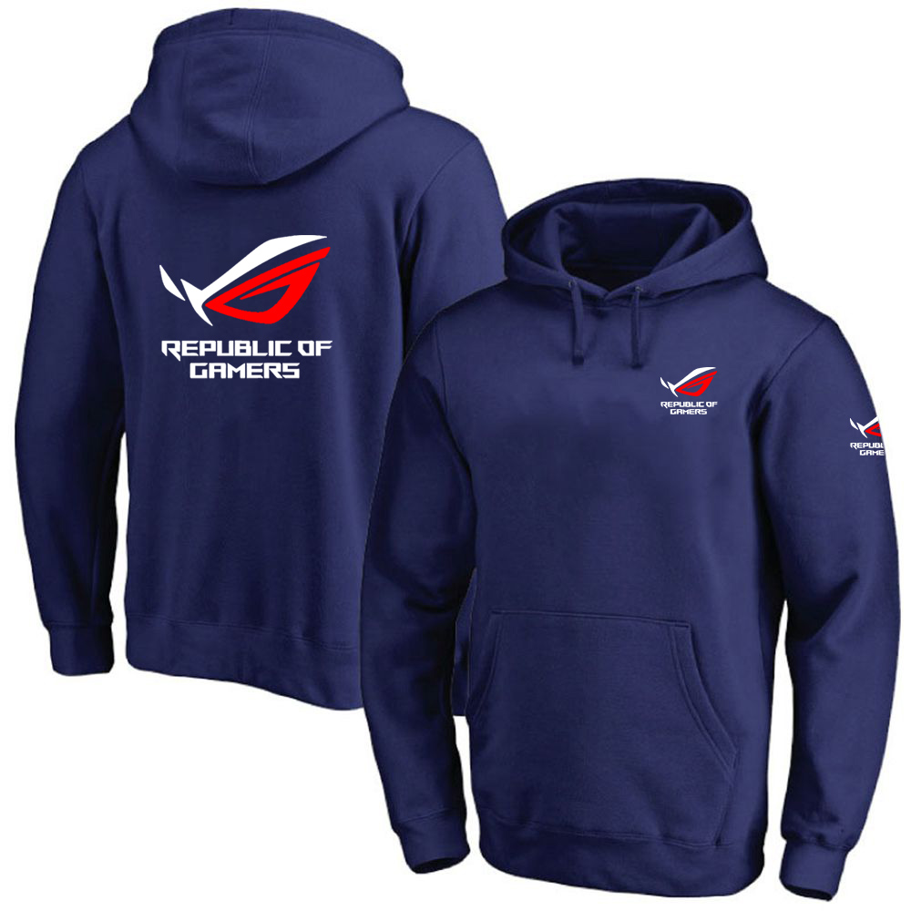 Solid Color Men ROG Republic O - Streetwear Brand Hoodie ulasan dan harga