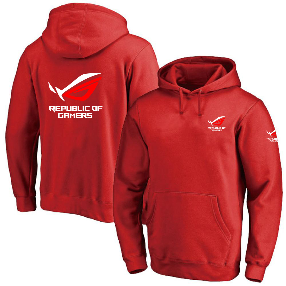 Solid Color Men ROG Republic O - Streetwear Brand Hoodie ulasan dan harga