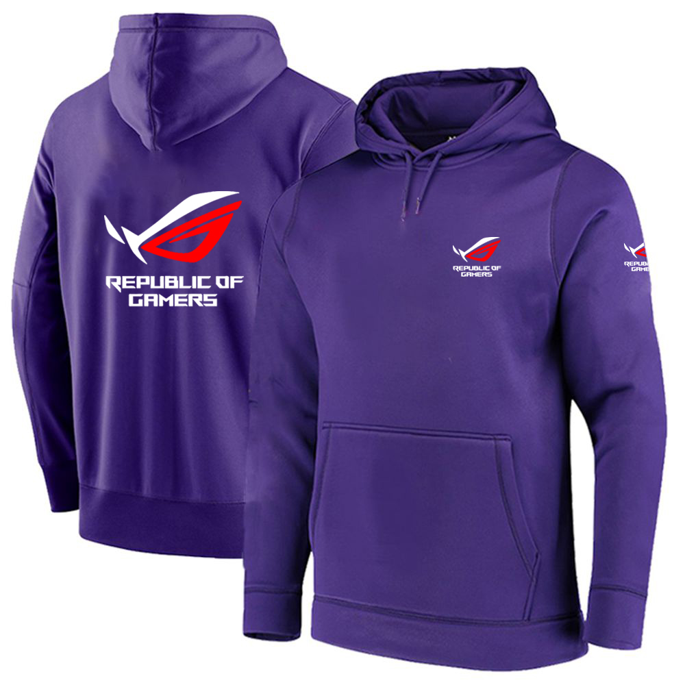 Solid Color Men ROG Republic O - Streetwear Brand Hoodie ulasan dan harga