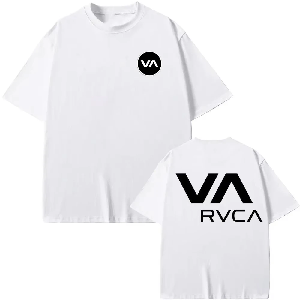 RVCA T Shirt Black Tee Summer  - Streetwear Brand Tees ulasan dan harga