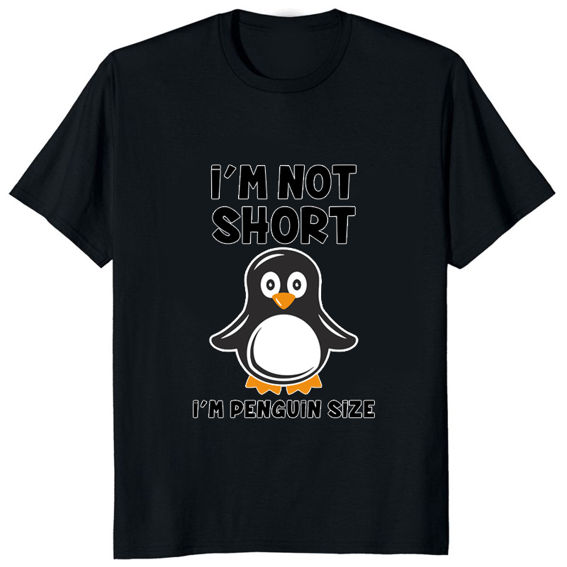 Im Not Short Im Penguin Size F - Streetwear Brand T Shirt ulasan dan harga